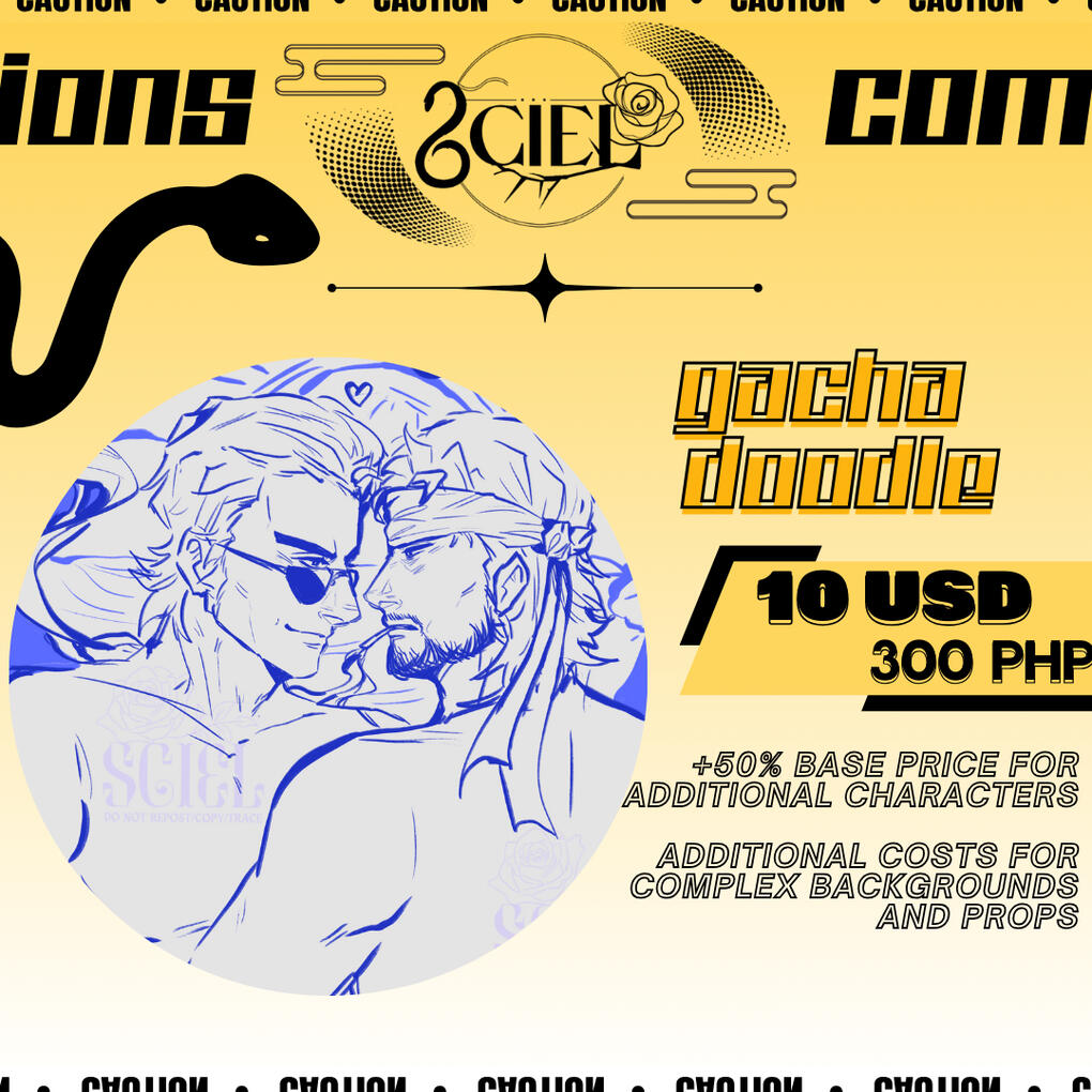 Random sketch that can range from a HALF BODY BNW To a FULLY COLORED/SHADED FULL BODY